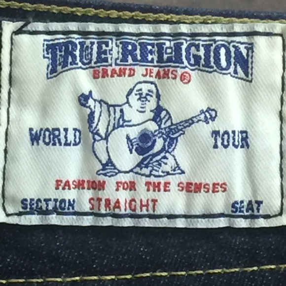 True Religion Embellished Dark Blue Jeans Sz. 25 - Picture 5 of 8